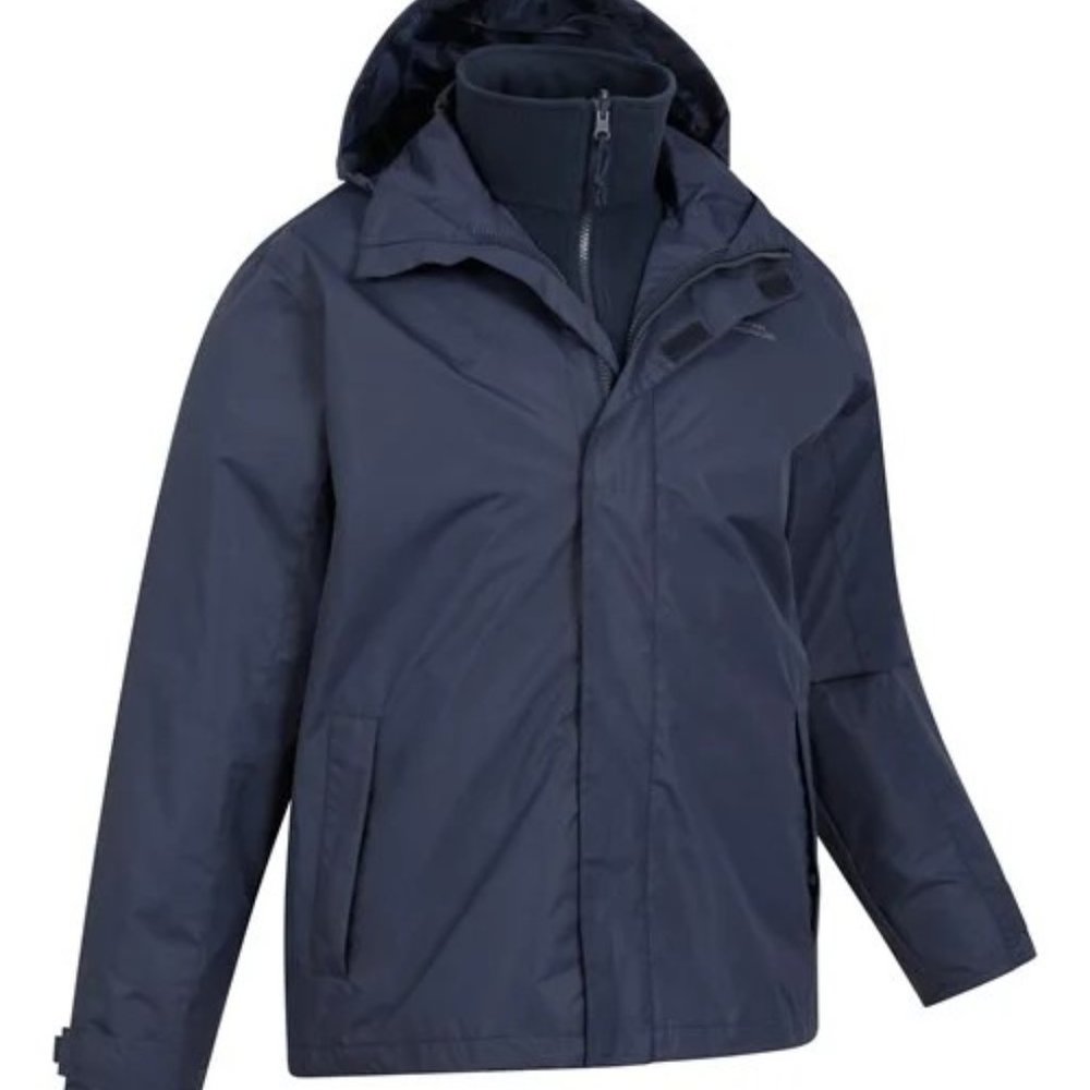 MOUNTAIN WAREHOUSE:  Fell II Mens 3 in 1 Jacket - navy - Picture 3 of 10